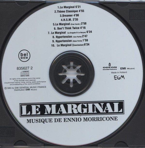 Ennio Morricone : Le Marginal (Bande Originale Du Film) (CD, Album, RE, RM)
