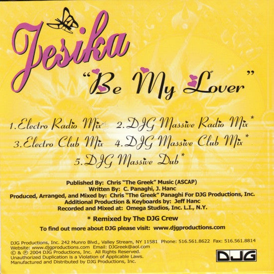 Jesika : Be My Lover (CD, Single)