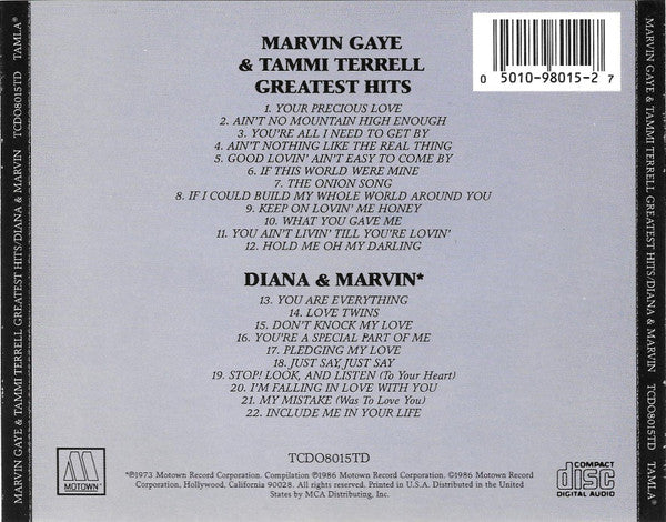 Marvin Gaye & Tammi Terrell / Diana Ross & Marvin Gaye : Marvin Gaye & Tammi Terrell: Greatest Hits / Diana & Marvin (CD, Album, Comp, RM)