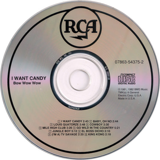 Bow Wow Wow : I Want Candy (CD, Album, RE, RM)