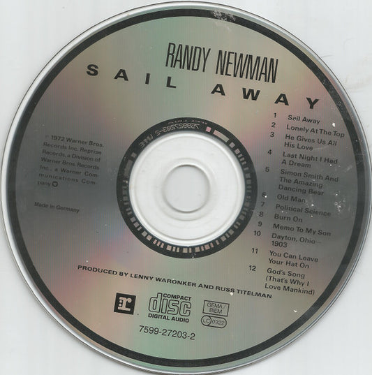 Randy Newman : Sail Away (CD, Album, RE)
