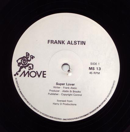Frank Alstin Jr. : Super Lover / I Need You More (12")