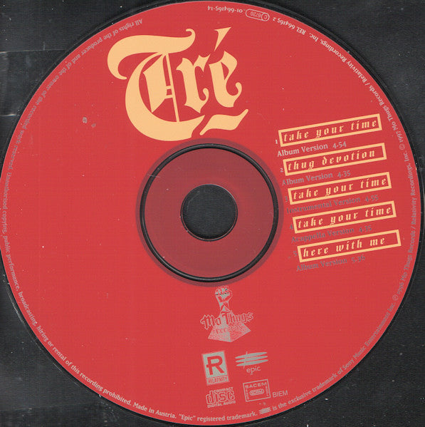 Tré featuring Krayzie Bone : Take Your Time (CD, Maxi)