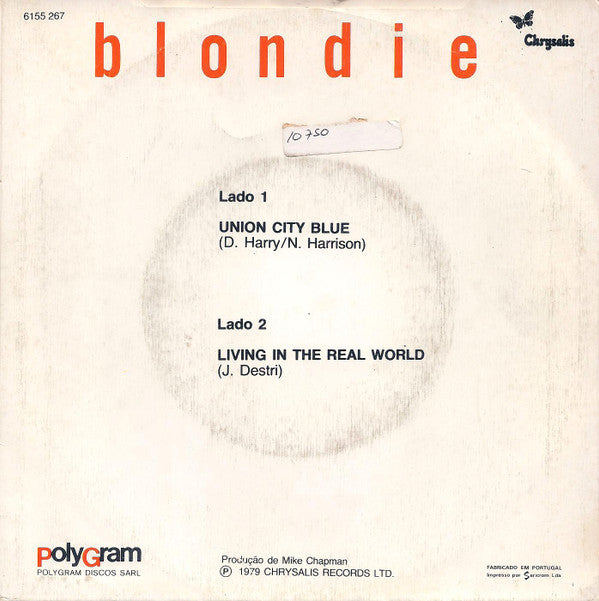 Blondie : Union City Blue (7", Single)