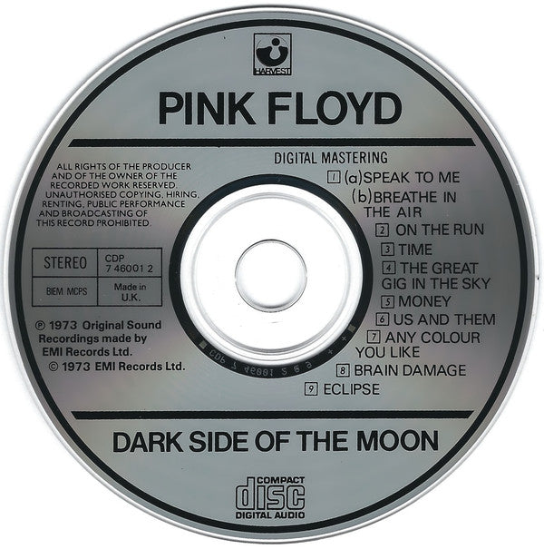 Pink Floyd : The Dark Side Of The Moon (CD, Album, RE)