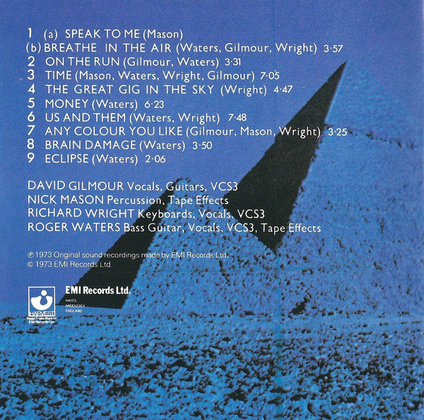Pink Floyd : The Dark Side Of The Moon (CD, Album, RE)