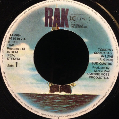 Suzi Quatro : Tonight I Could Fall In Love (7", Single)