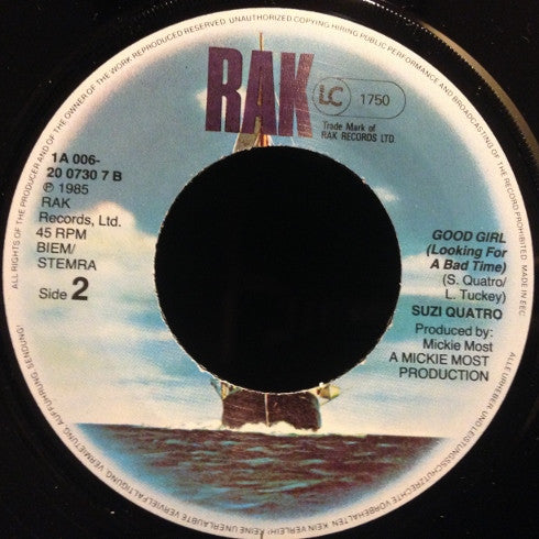 Suzi Quatro : Tonight I Could Fall In Love (7", Single)
