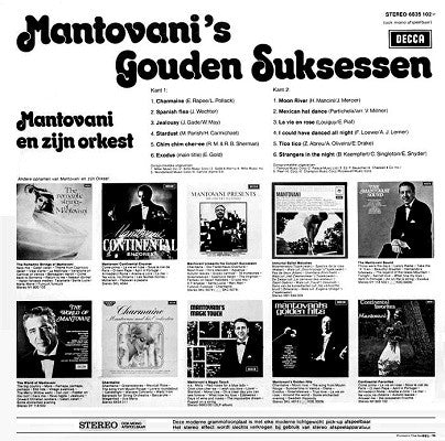 Mantovani En Zijn Orkest* : Mantovani's Gouden Suksessen (LP, Comp)