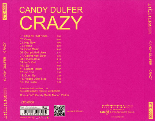 Candy Dulfer : Crazy (DVD-V, Bon + CD, Album + Dig)