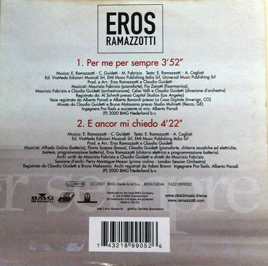 Eros Ramazzotti : Per Me Per Sempre (CD, Single)