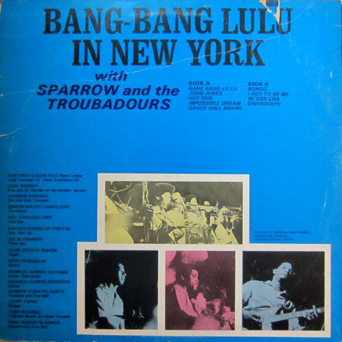 Mighty Sparrow And The Troubadours (4) : Bang-Bang Lulu In New York (LP)