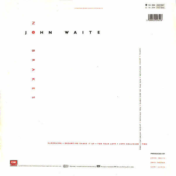 John Waite : No Brakes (LP, Album)