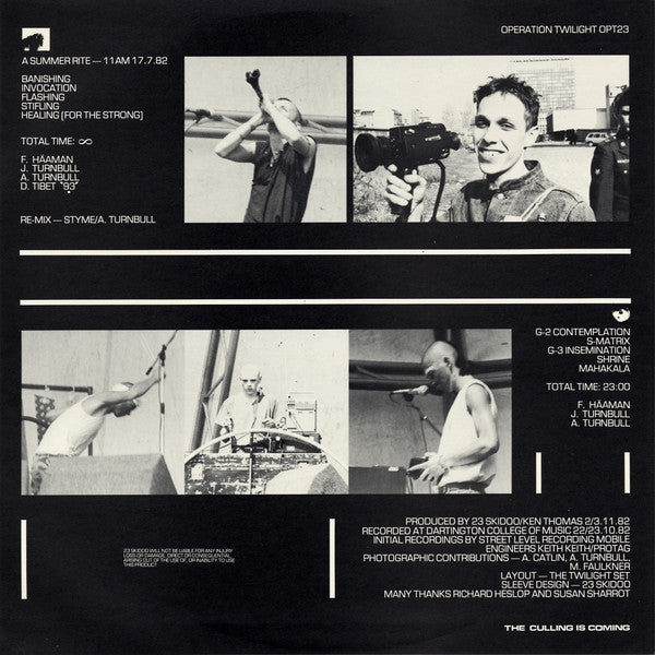 23 Skidoo : The Culling Is Coming (LP, Album)