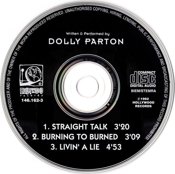 Dolly Parton : Straight Talk (CD, Single)