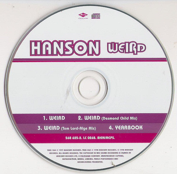 Hanson : Weird (CD, Single, CD2)