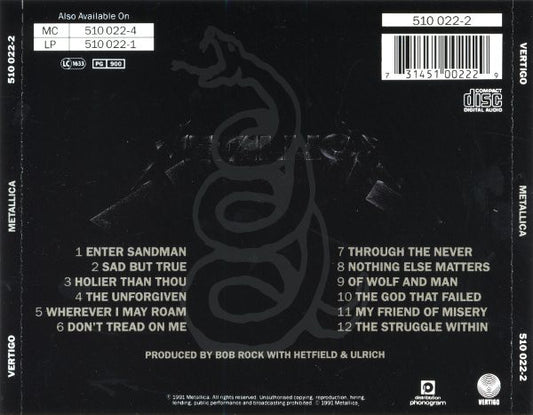 Metallica : Metallica (CD, Album, RP, PMD)