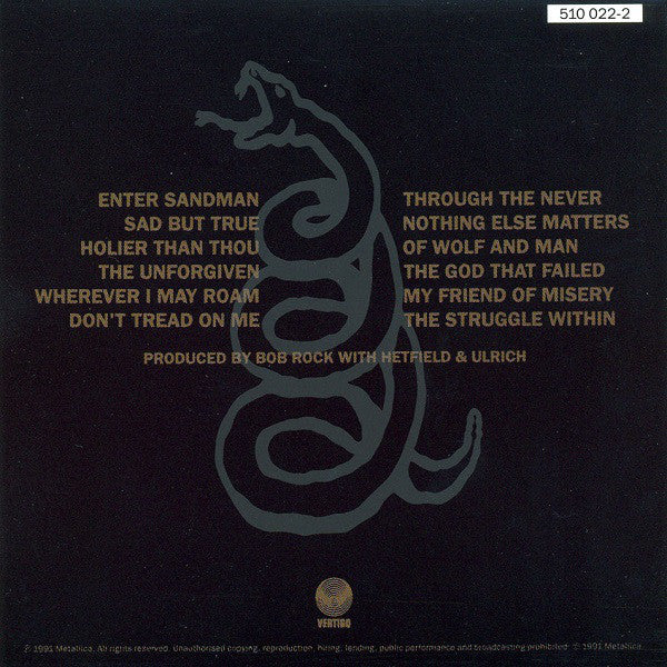 Metallica : Metallica (CD, Album, RP, PMD)