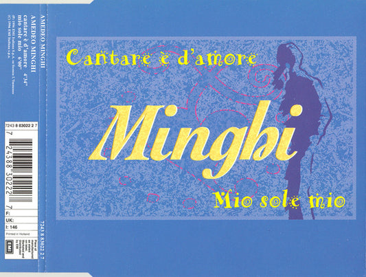 Amedeo Minghi : Cantare È D'Amore (CD, Maxi)