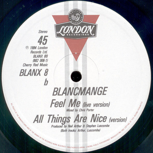 Blancmange : The Day Before You Came (12", Single)