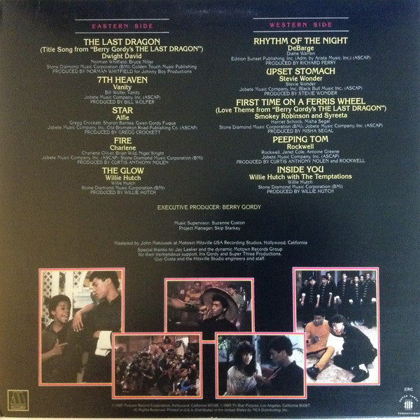 Various : Berry Gordy's The Last Dragon (Original Motion Picture Soundtrack) (LP, Album, Comp)
