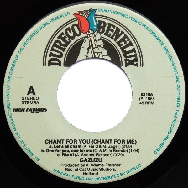 Gazuzu : Chant For You (7", Single)