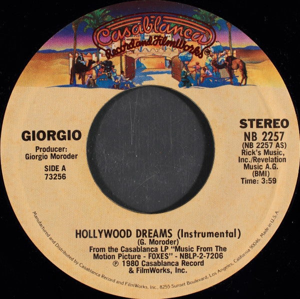 Giorgio Moroder : Hollywood Dreams  (7")