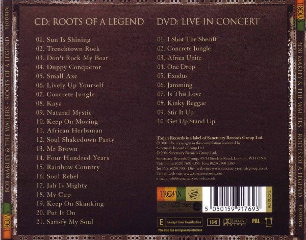 Bob Marley & The Wailers : Roots Of A Legend (CD, Comp, RM + DVD-V, PAL)