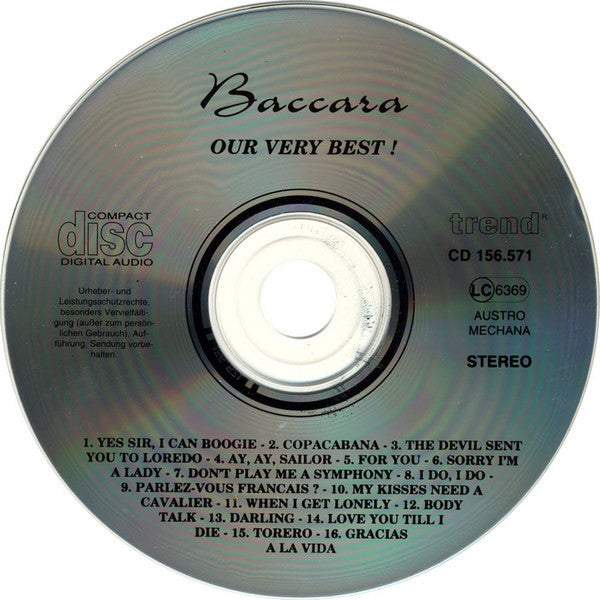 Baccara : Our Very Best ! (CD, Comp)