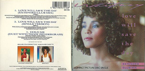 Whitney Houston : Love Will Save The Day (CD, Single, Gat)