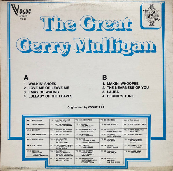 Gerry Mulligan : The Great Gerry Mulligan (LP, Comp)