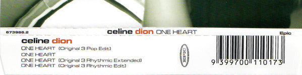 Céline Dion : One Heart (CD, Single)
