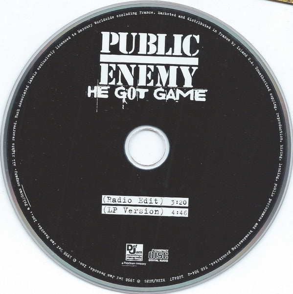 Public Enemy : He Got Game (CD, Single, Car)
