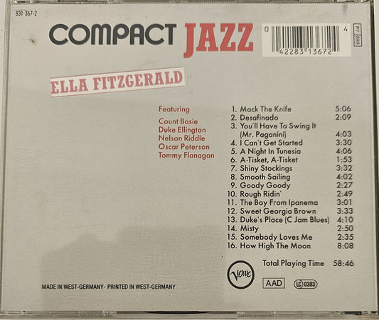 Ella Fitzgerald : Ella Fitzgerald (CD, Comp, RM)