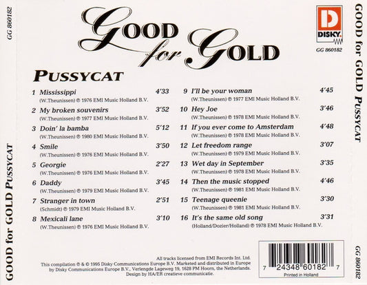 Pussycat (2) : Good For Gold (CD, Comp)