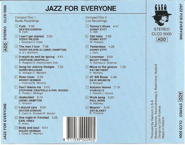 Various : Jazz For Everyone (2xCD, Comp)