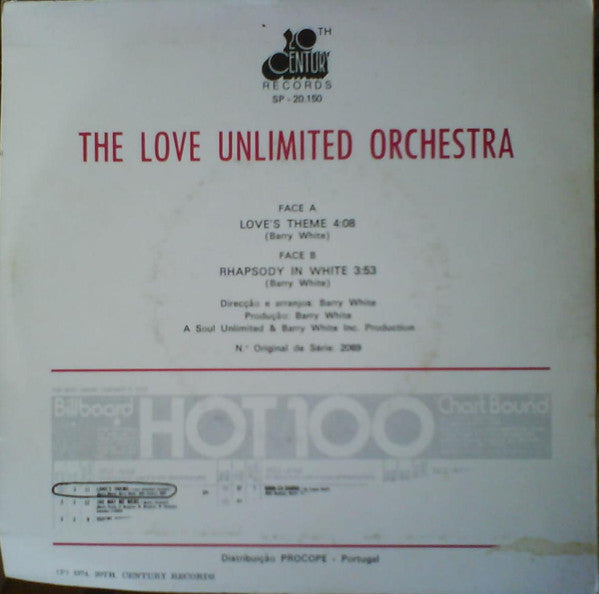 Love Unlimited Orchestra : Love's Theme (7")