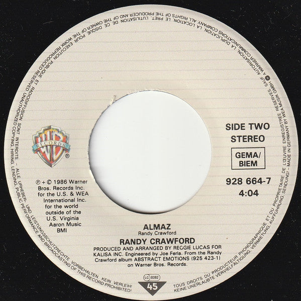 Randy Crawford : Can't Stand The Pain (7", Single)