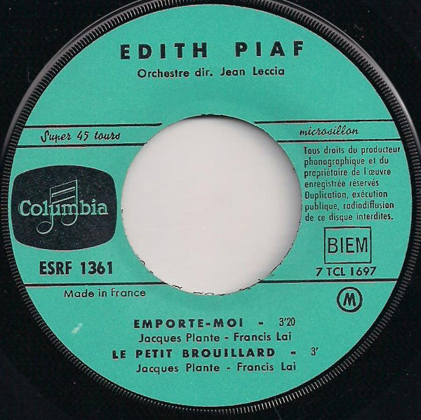 Edith Piaf Avec Théo Sarapo : A Quoi Ça Sert L'amour (7", EP, Gre)
