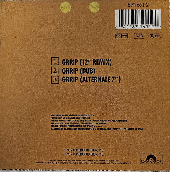 Commodores : Grrip (CD, Maxi, Car)