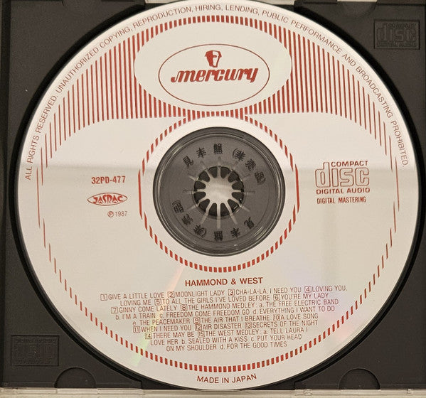 Albert Hammond And Albert West : 風の中のメモリー (CD, Album, Promo)