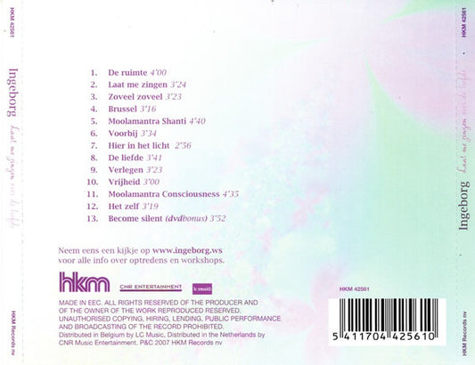 Ingeborg : Laat Me Zingen (Over De Liefde) (CD, Album)