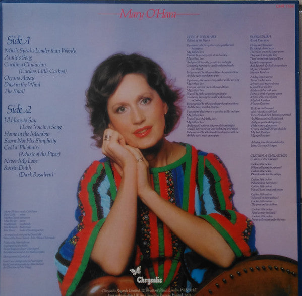 Mary O'Hara : Music Speaks Louder Than Words (LP, RE)
