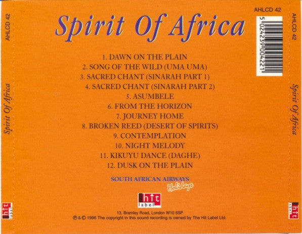 Spirit Of Africa : Sacred Verses And Tribal Chants Of Native Africa (CD)