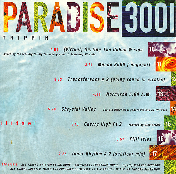 Paradise 3001 : Spiral Trippin (CD, Album)