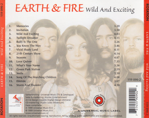 Earth And Fire : Wild And Exciting (CD, Comp)