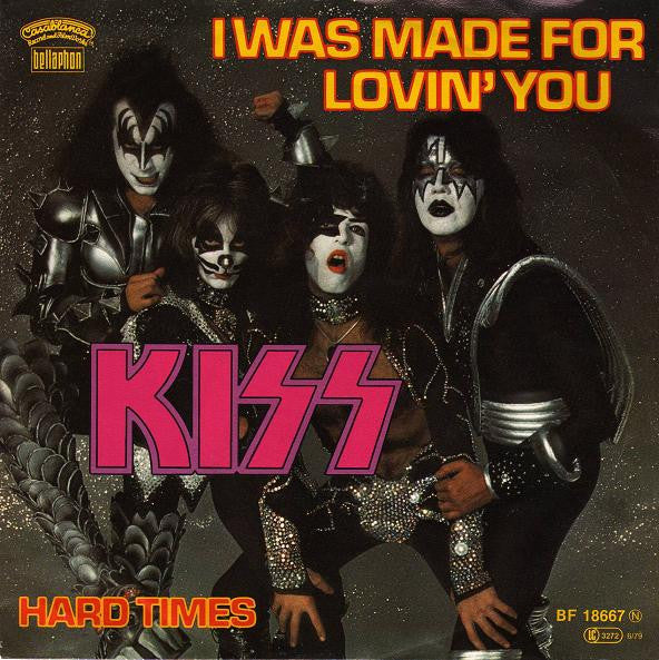 Kiss : I Was Made For Lovin' You (7", Single, Red)