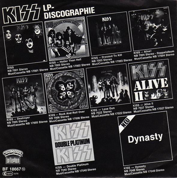 Kiss : I Was Made For Lovin' You (7", Single, Red)