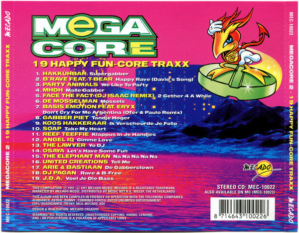 Various : Megacore 2 (19 Happy Fun-Core Traxx) (CD, Comp)