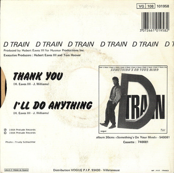 D-Train : Thank You (7")